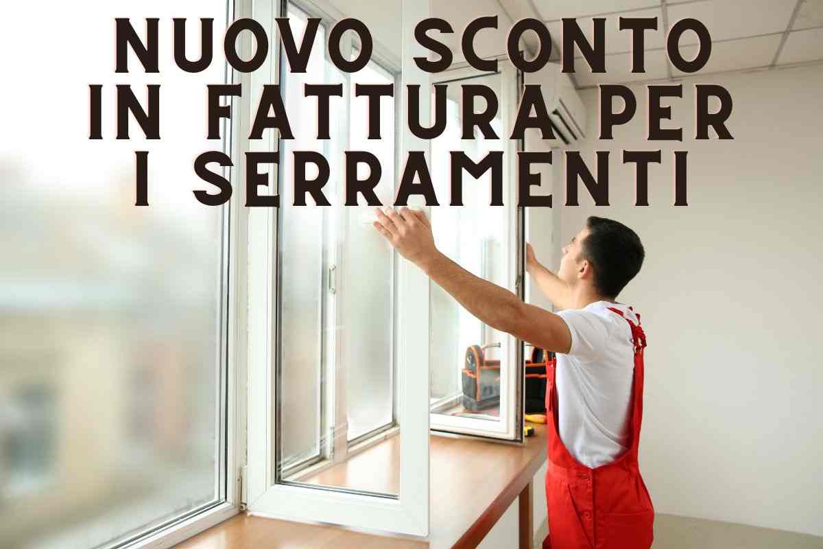 sconto fattura serramenti