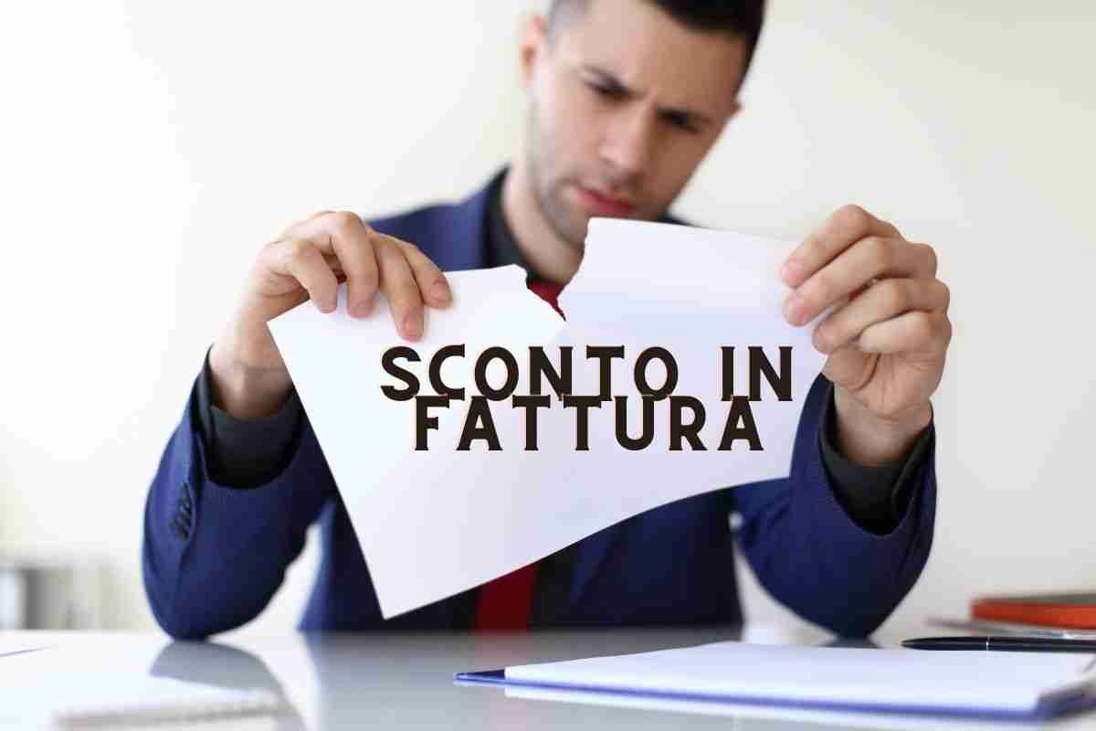 sconto in fattura